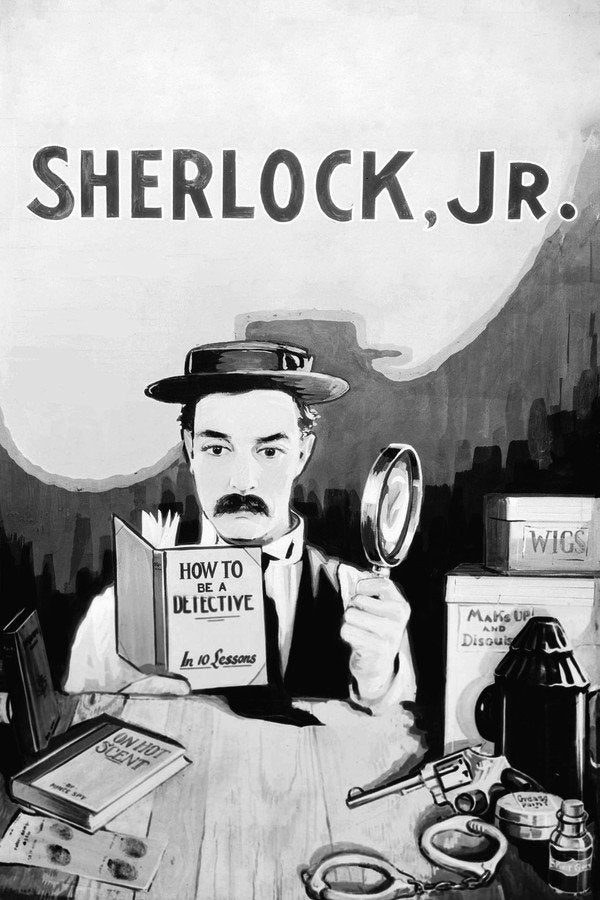 Sherlock Jr. (1924) - Premium Movie Poster