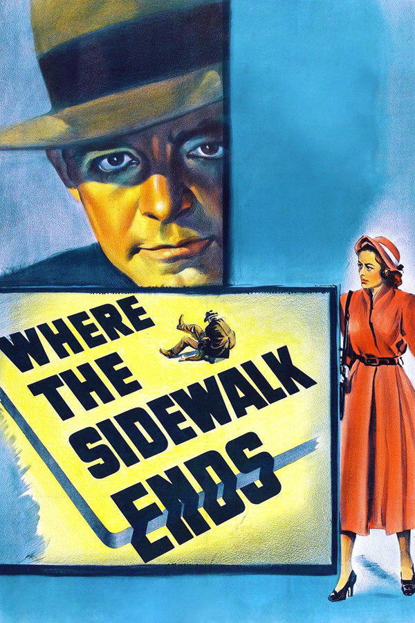 Where the Sidewalk Ends (1950) - Premium Movie Poster
