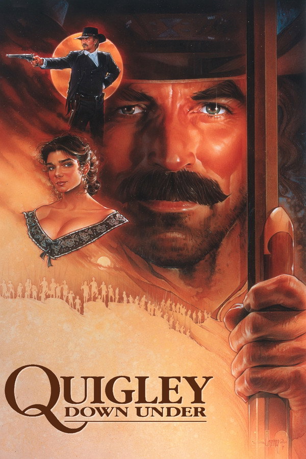 Quigley Down Under (1990) - Premium Movie Poster