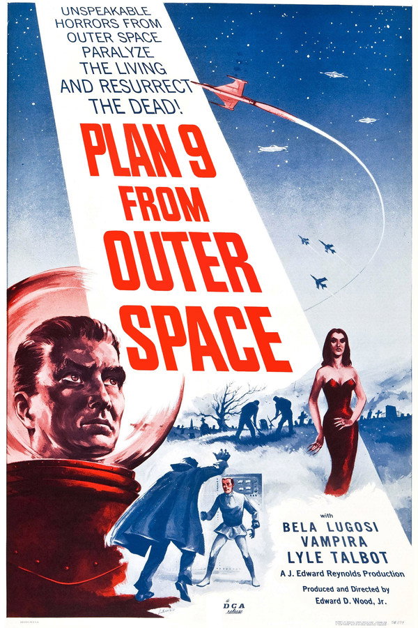 Plan 9 from Outer Space (1959) - Premium Movie Poster