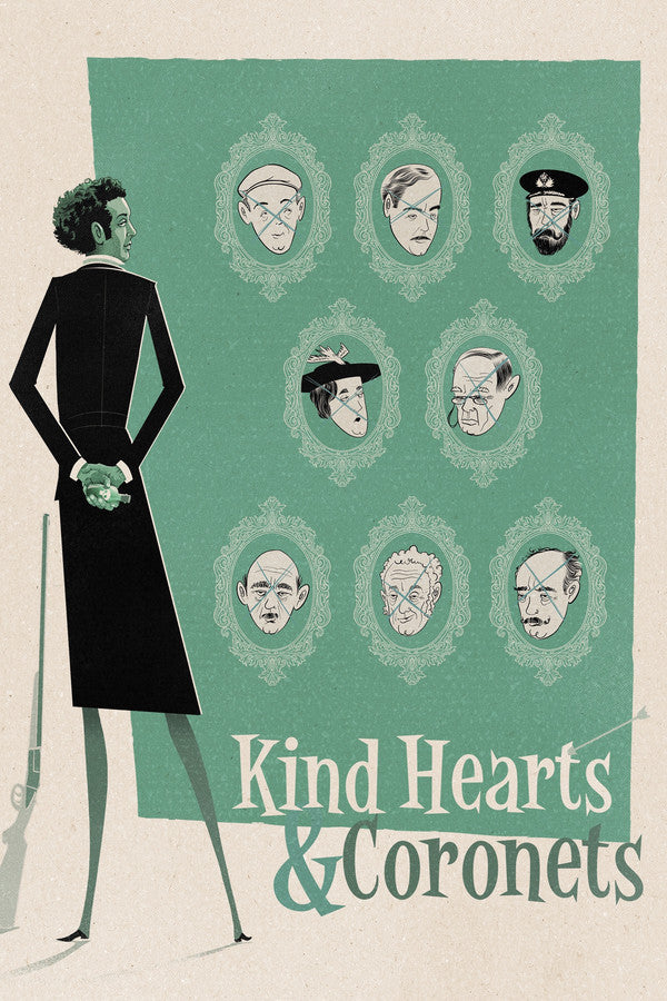 Kind Hearts and Coronets (1950) - Premium Movie Poster