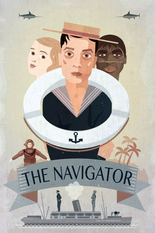 The Navigator (1924) - Premium Movie Poster