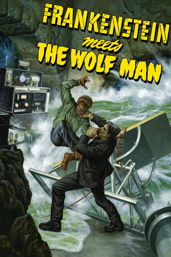Frankenstein Meets the Wolf Man (1943) - Premium Movie Poster