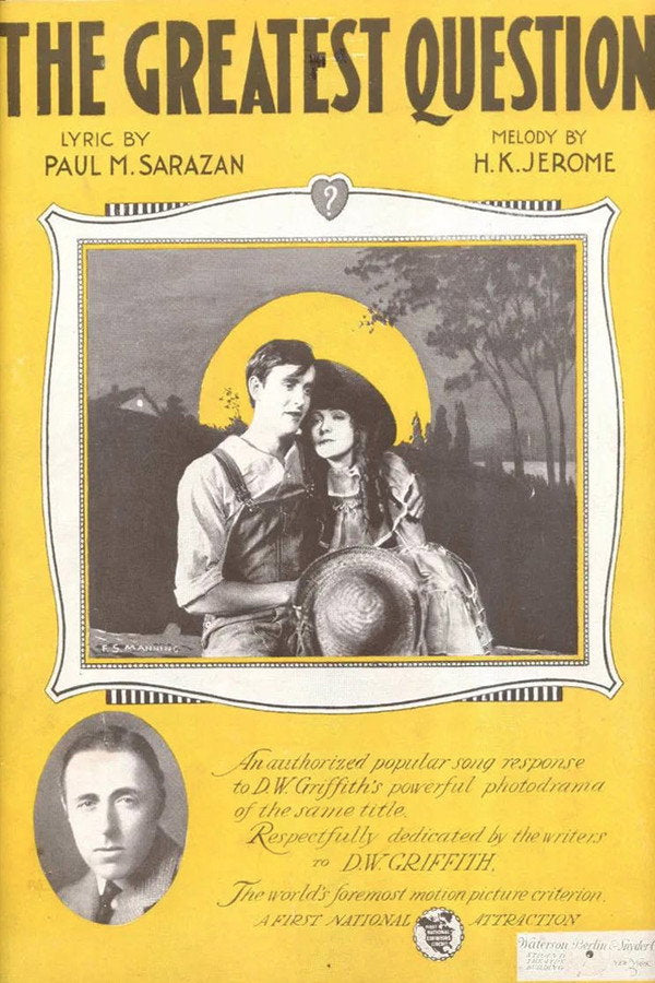 The Greatest Question (1919) - Premium Movie Poster
