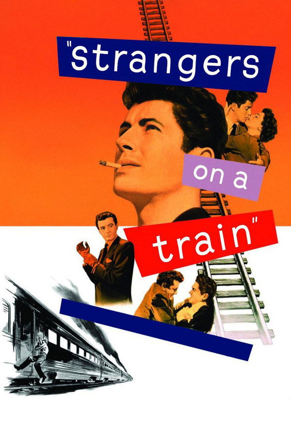 Strangers on a Train (1951) - Premium Movie Poster