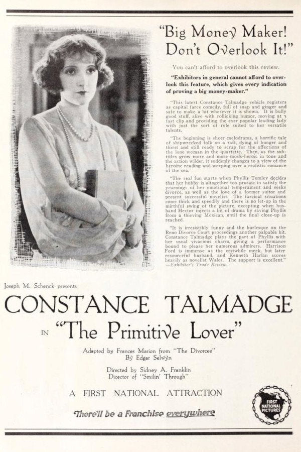 The Primitive Lover (1922) - Premium Movie Poster