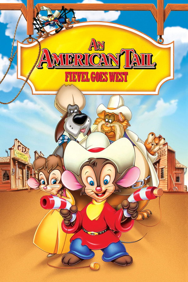 An American Tail: Fievel Goes West (1991) - Premium Movie Poster