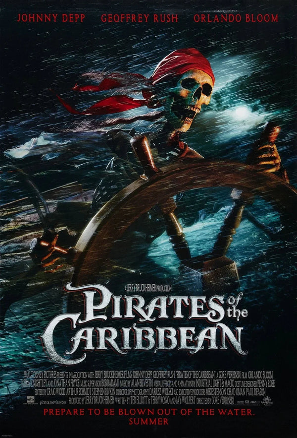 Pirates Caribbean 2003 Poster - Premium Movie Poster