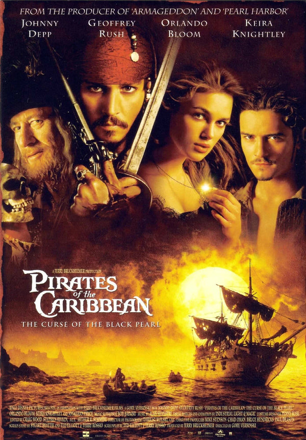 Pirates of Caribbean: Black Pearl (2003) Official Movie Poster - Premium Movie Poster
