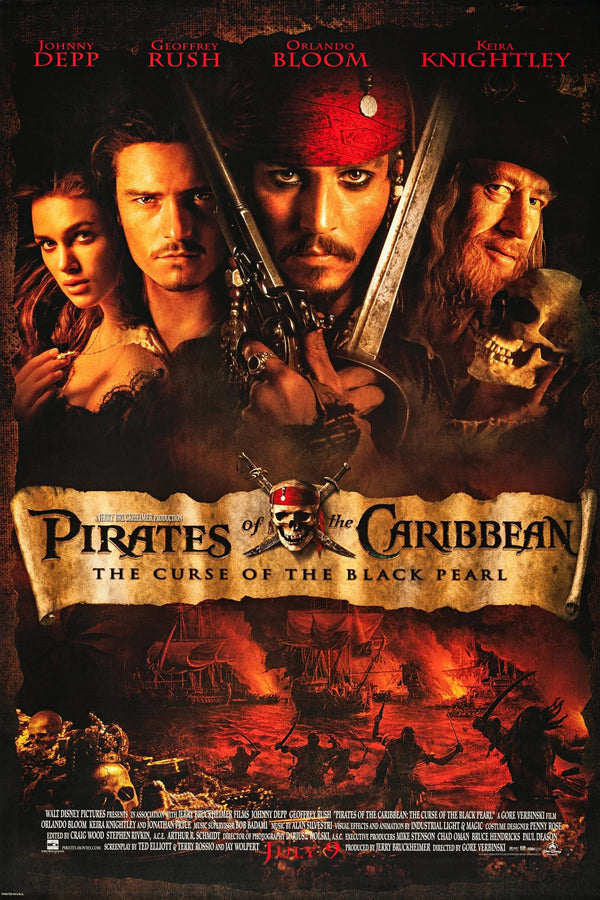 Pirates of the Caribbean 2003 Wall Art Poster - Premium Movie Poster