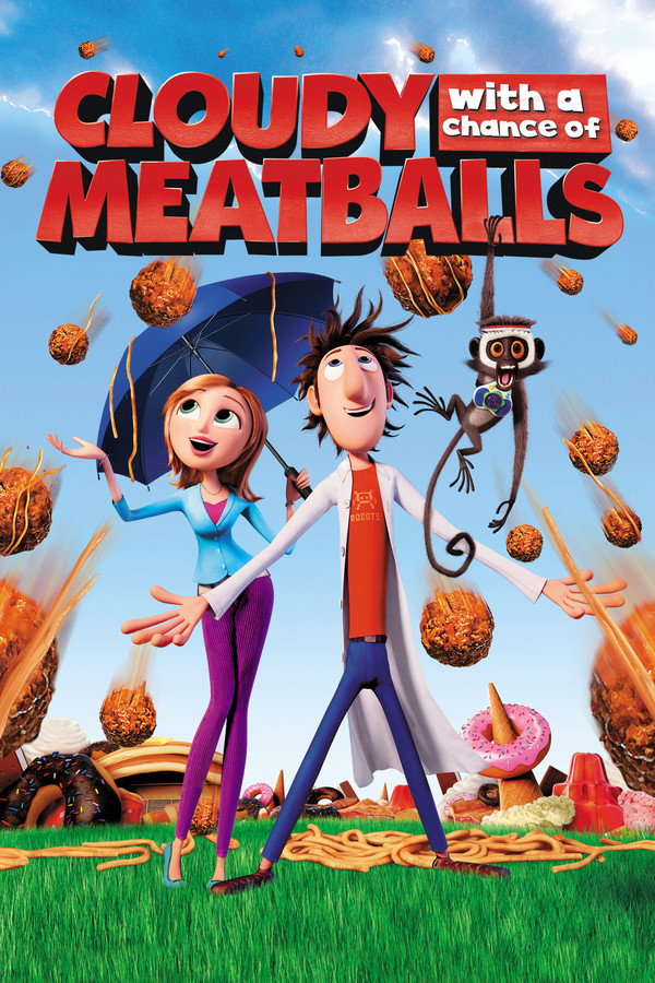 Cloudy with a Chance of Meatballs (2009) - Premium Movie Poster