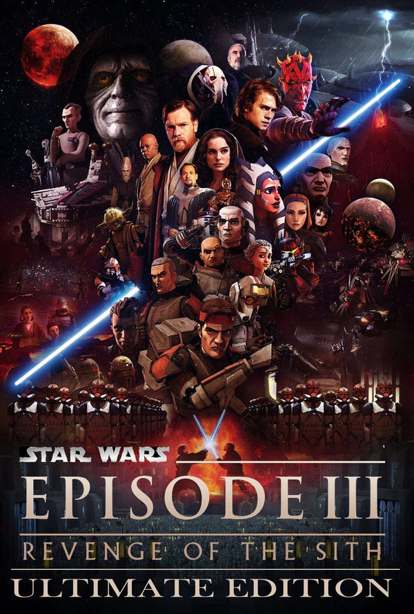 Revenge of the Sith (2005) Epic Star Wars Wall Poster - Premium Movie Poster