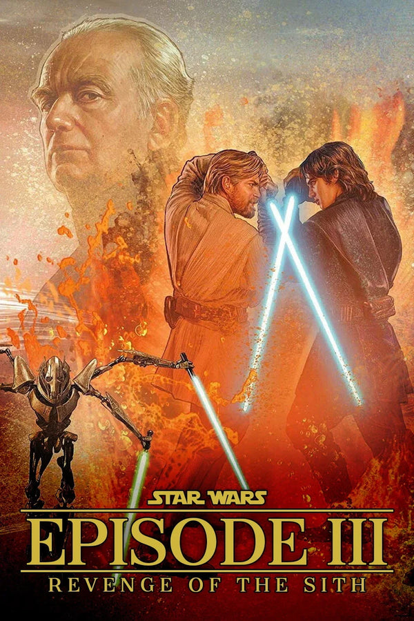 Revenge of the Sith 2005 Star Wars Wall Poster - Premium Movie Poster