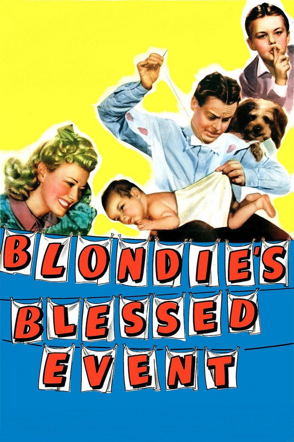 Blondie's Blessed Event (1942) - Premium Movie Poster