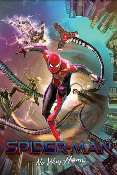 Spider-Man No Way Home 2021 Cinematic Poster - Premium Movie Poster