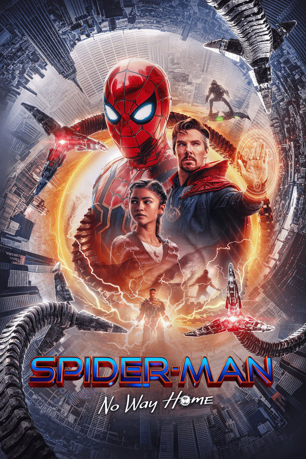 Spider-Man: No Way Home (2021) Epic Wall Poster Art - Premium Movie Poster