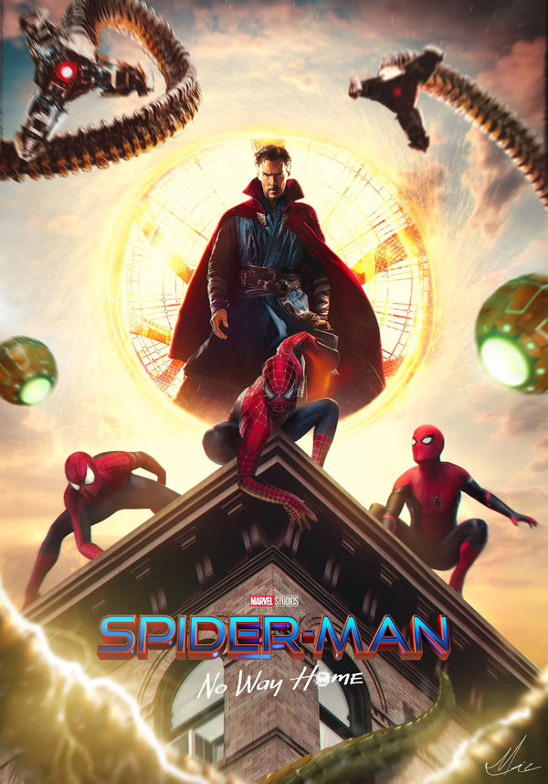 Spider-Man: No Way Home(2021) - Theater Style Poster - Premium Movie Poster