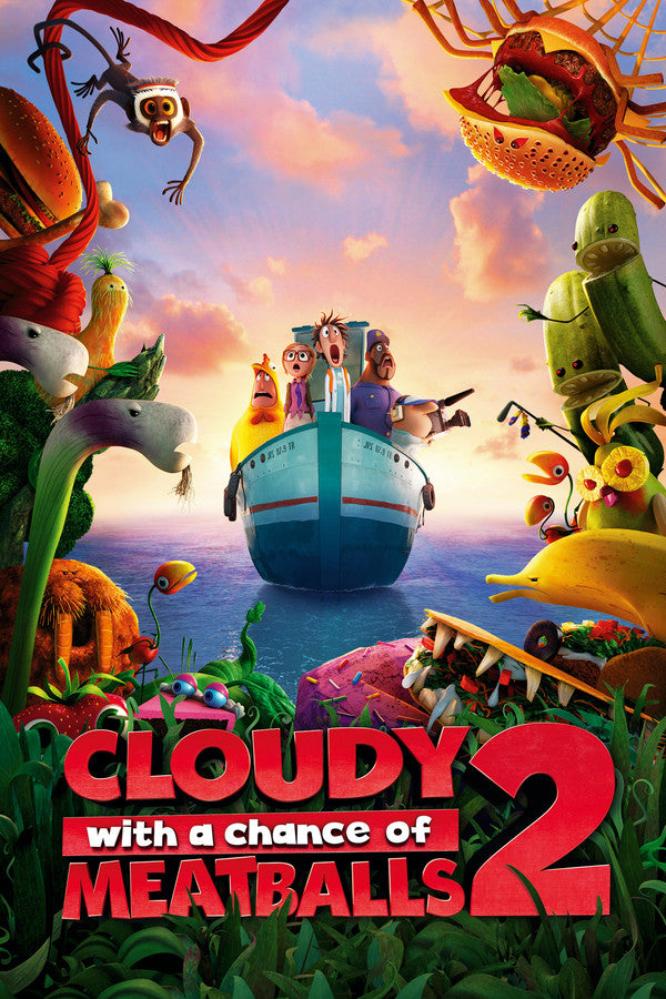 Cloudy with a Chance of Meatballs 2 (2013) - Premium Movie Poster