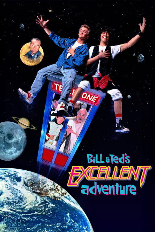 Bill & Ted's Excellent Adventure (1989) - Premium Movie Poster