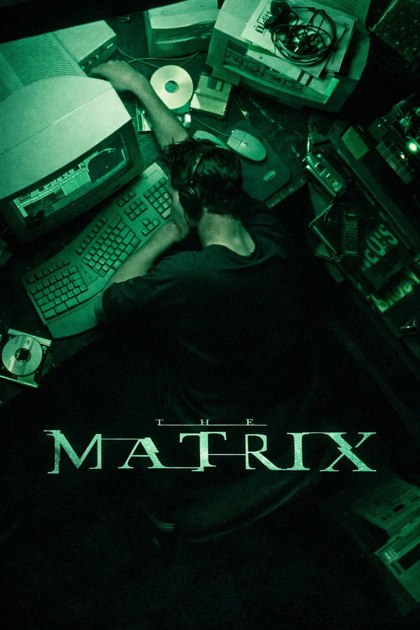 The Matrix (1999) Digital Rain Wall Art Print - Premium Movie Poster