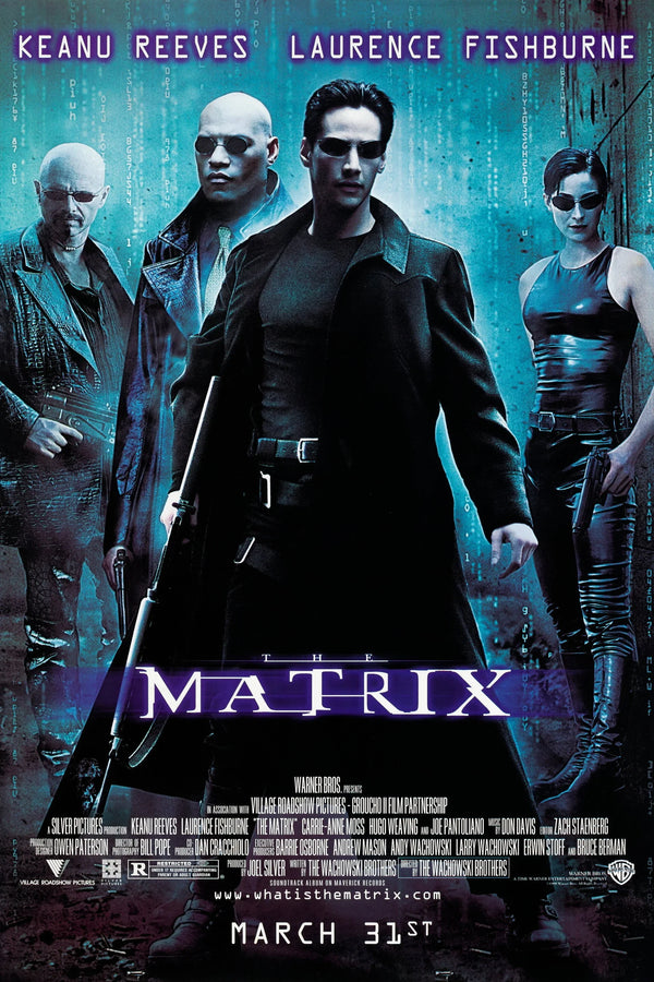 The Matrix 1999 Iconic Digital Rain Wall Poster Art - Premium Movie Poster