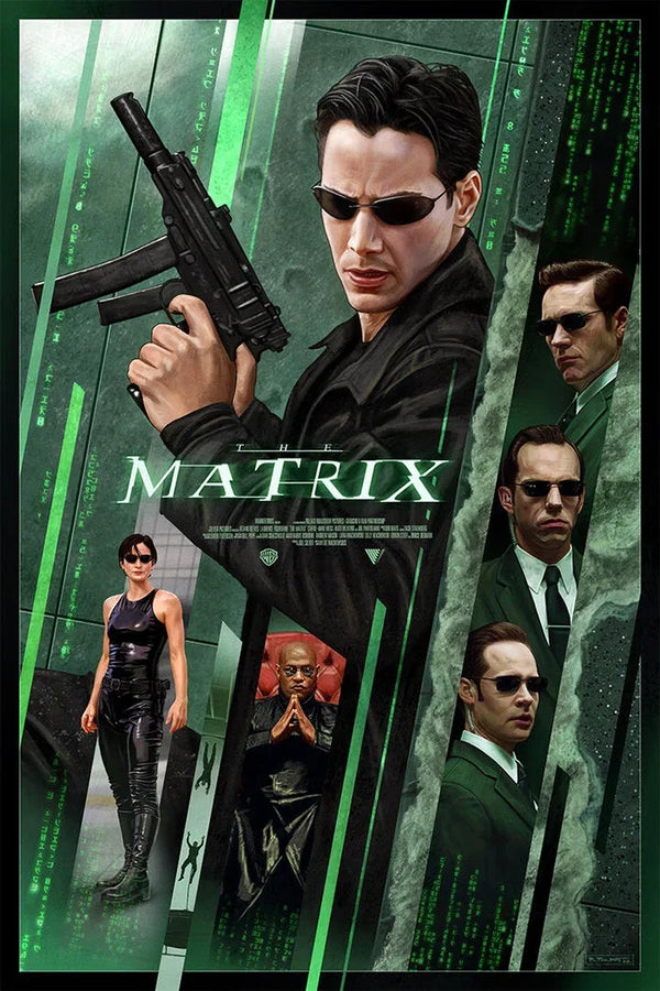 The Matrix 1999: Iconic Neo & Trinity Wall Art Print - Premium Movie Poster