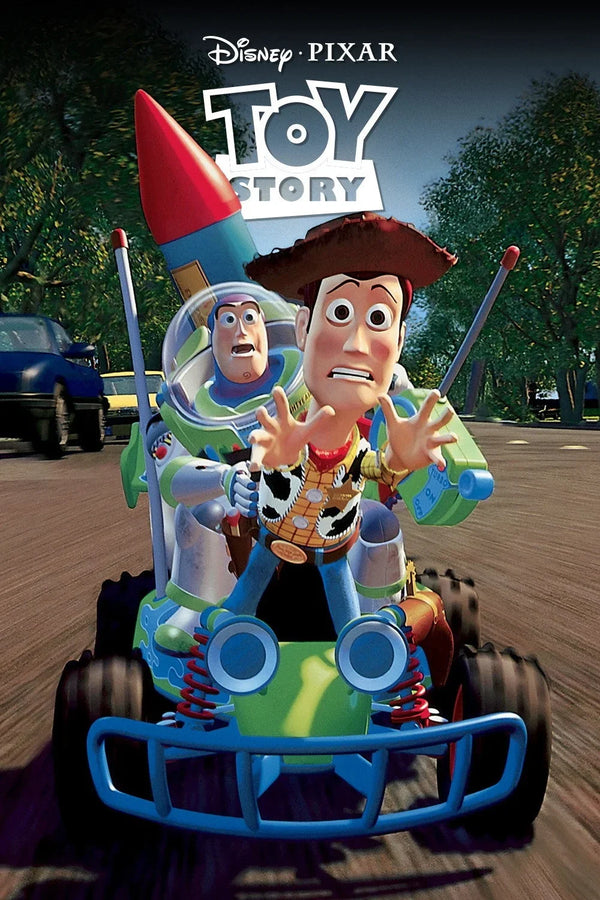 Toy Story 1995: Buzz & Woody Movie Poster Art Print - Premium Movie Poster
