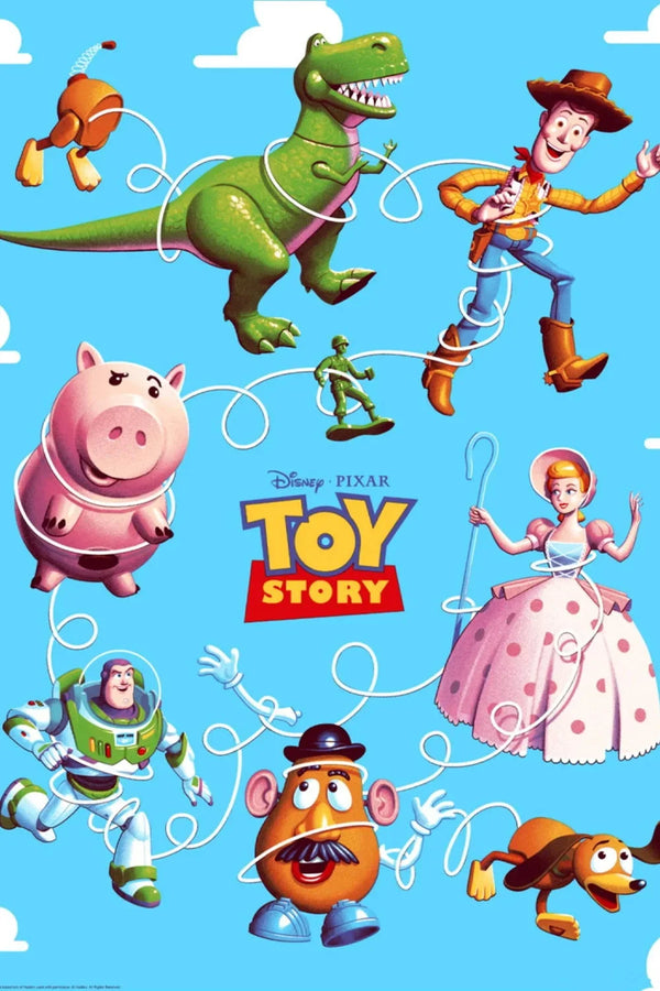 Toy Story 1995 Classic Poster | Bring Home Pixar Magic - Premium Movie Poster