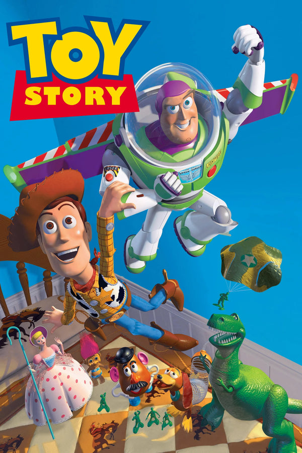 Toy Story 1995 Classic Poster - Woody & Buzz - Premium Movie Poster