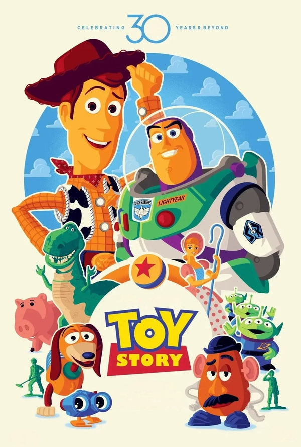 Toy Story (1995) Iconic Wall Art Poster - Premium Movie Poster