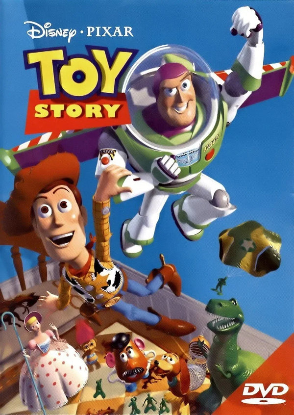 Toy Story 1995 Poster: Buzz & Woody Classic Art - Premium Movie Poster