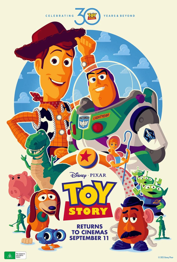 Toy Story 1995 Poster: Iconic Buzz & Woody Art - Premium Movie Poster