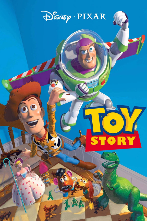 Toy Story 1995 Poster: Woody & Buzz Wall Art - Premium Movie Poster