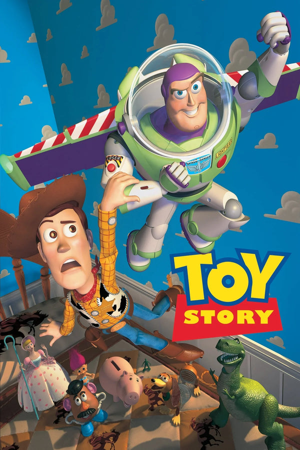 Toy Story 1995 Wall Print: Buzz & Woody Art - Premium Movie Poster