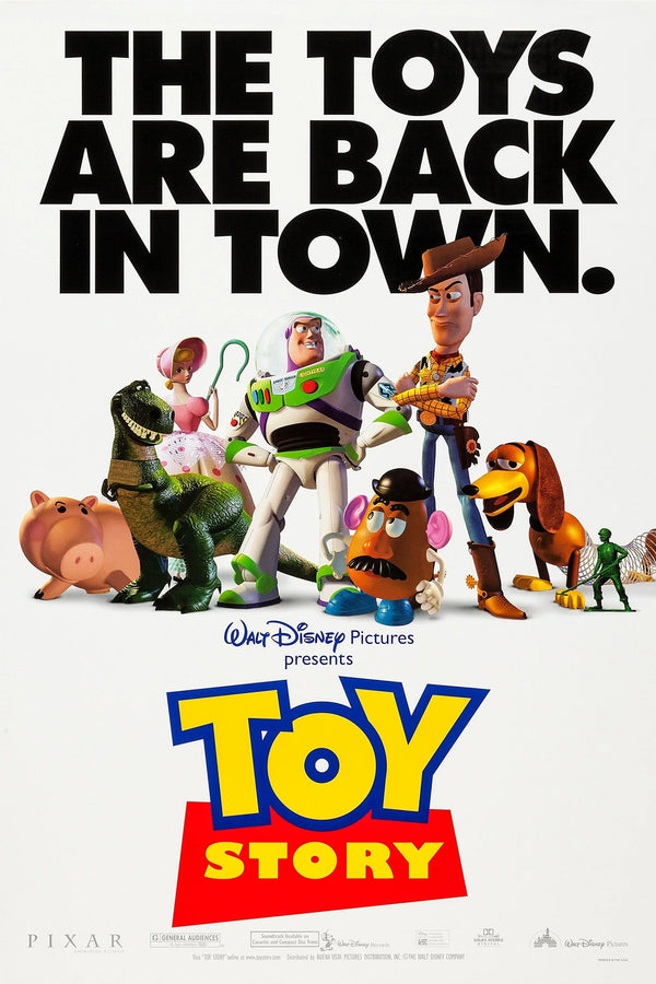 Toy Story (1995) Wall Print: Iconic Animation Poster - Premium Movie Poster
