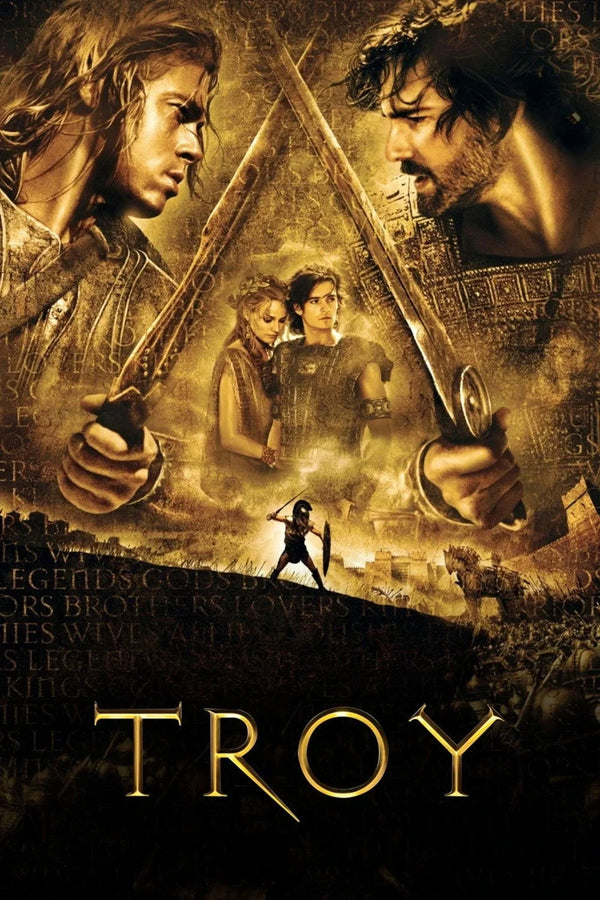 Troy (2004) Epic Battle Wall Art Poster - Premium Movie Poster