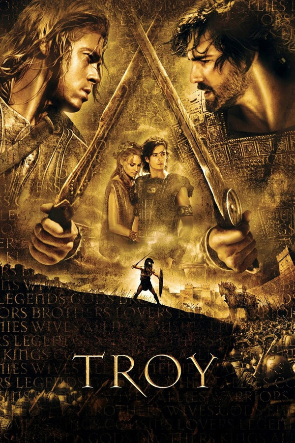 Troy (2004) Epic Battle Wall Art Print - Premium Movie Poster