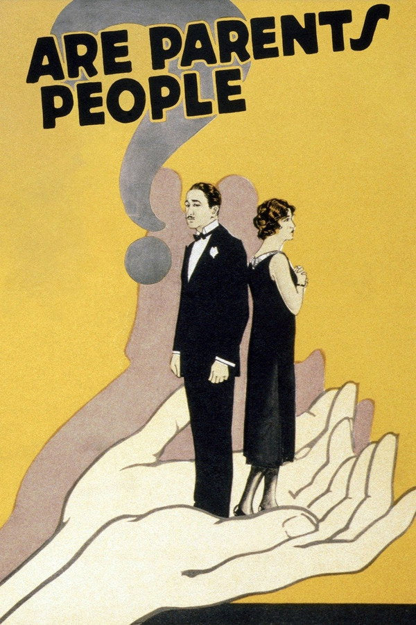 Are Parents People? (1925) - Premium Movie Poster