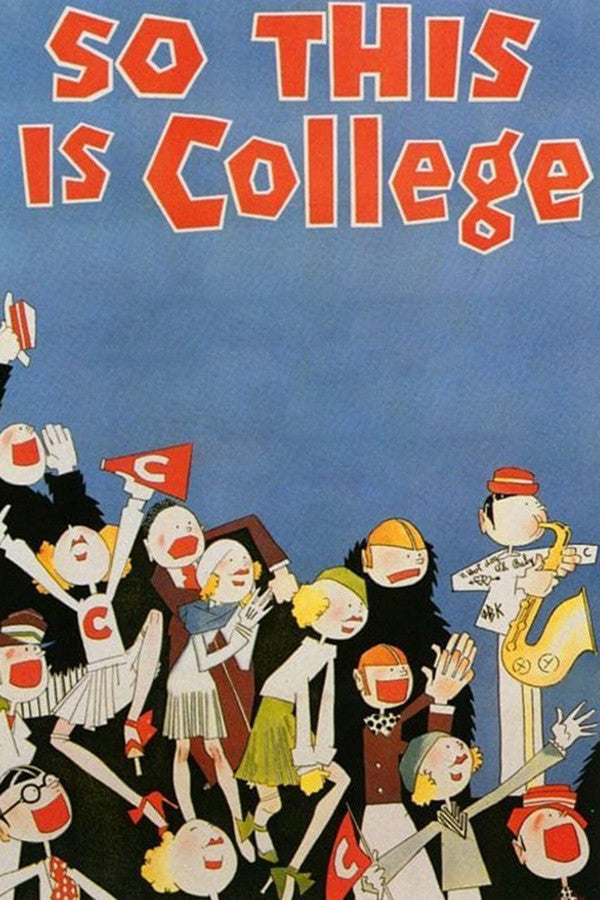 So This Is College (1929) - Premium Movie Poster
