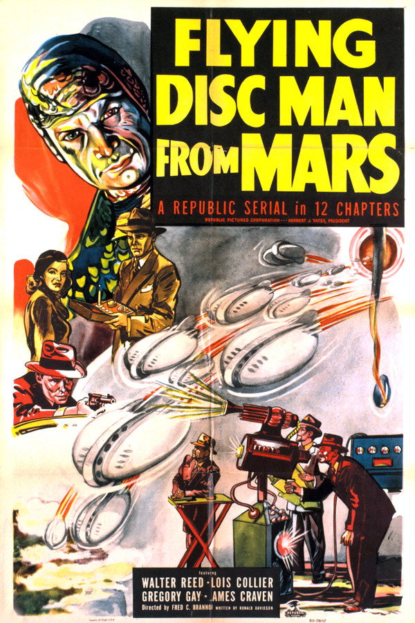 Flying Disc Man from Mars (1950) - Premium Movie Poster