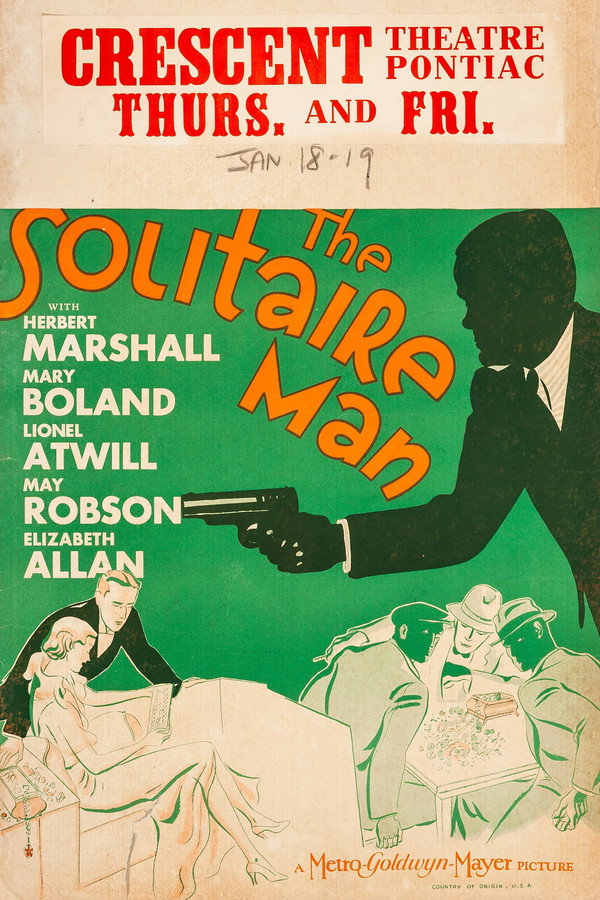 The Solitaire Man (1933) - Premium Movie Poster